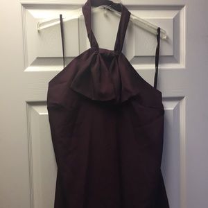Dark maroon dress